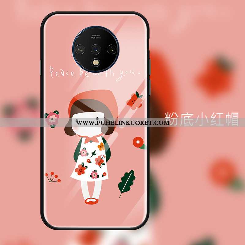 Kuori, Kuoret Oneplus 7t Suuntaus Suojaus Punainen Puhelimen All Inclusive Pinkki