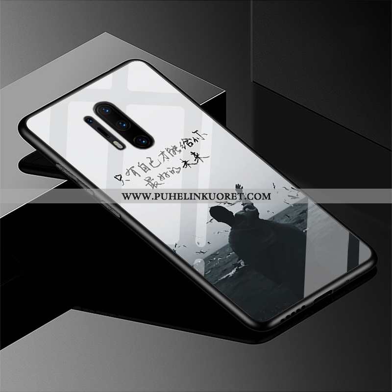 Kotelo, Kuori Oneplus 8 Pro Tila Pesty Suede Musta Suuntaus All Inclusive Mustat