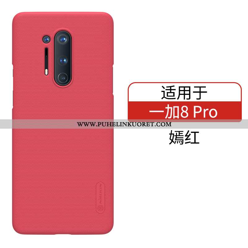 Kuori, Kuoret Oneplus 8 Pro Pesty Suede Suojaus Tummansininen Puhelimen Kotelo Tummansiniset