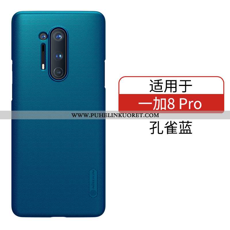 Kuori, Kuoret Oneplus 8 Pro Pesty Suede Suojaus Tummansininen Puhelimen Kotelo Tummansiniset