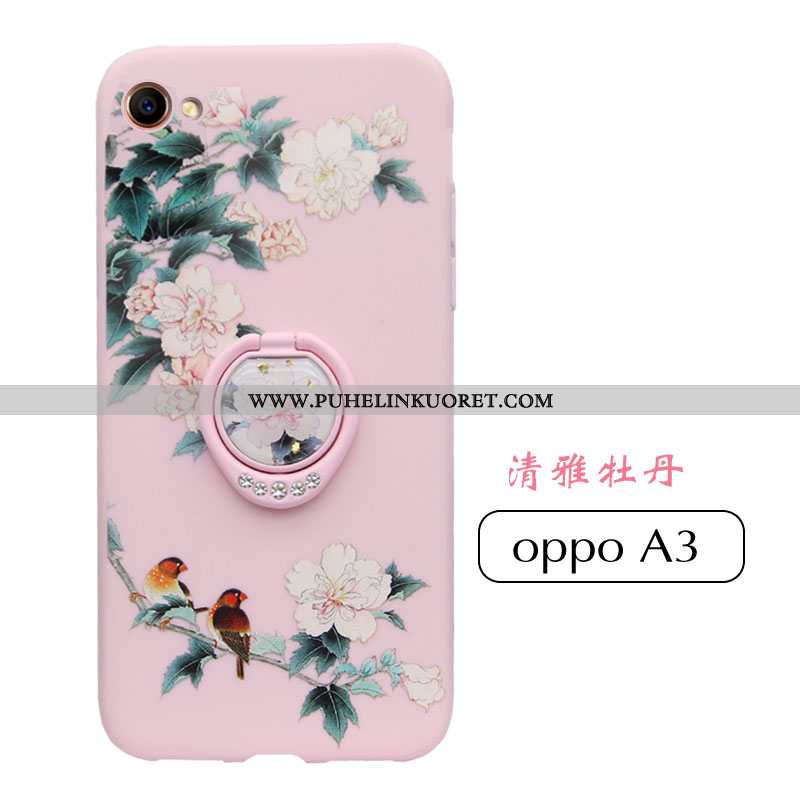 Kotelo, Kuori Oppo A3 Persoonallisuus Luova Jauhe Net Red Silikoni Pinkki