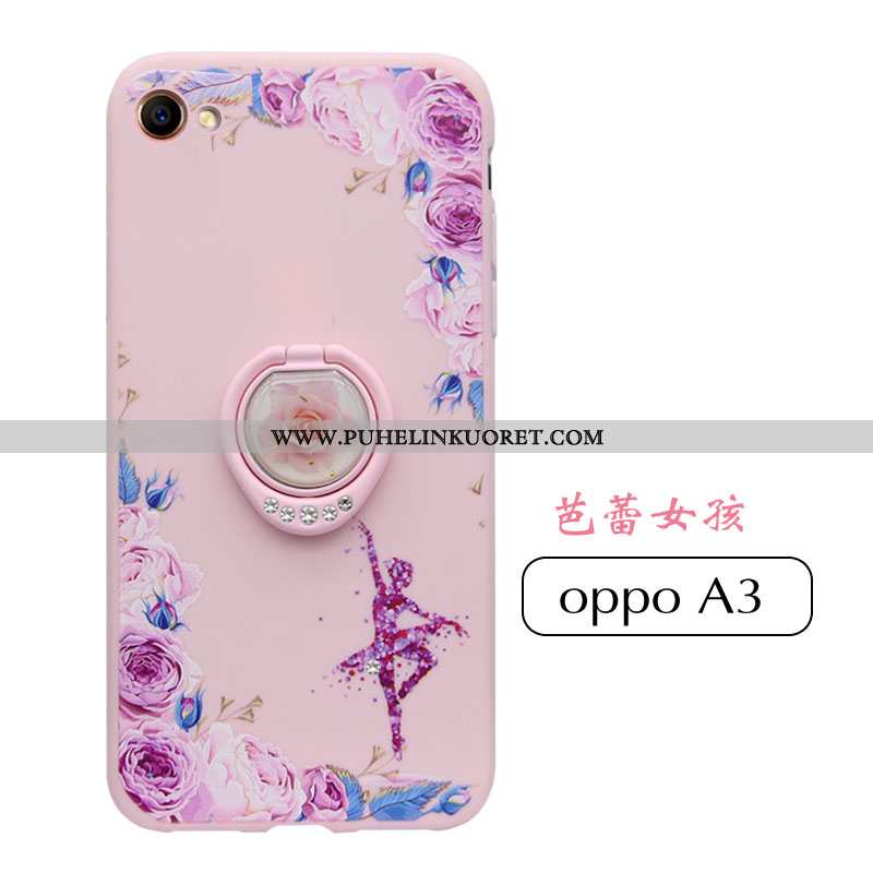 Kotelo, Kuori Oppo A3 Persoonallisuus Luova Jauhe Net Red Silikoni Pinkki