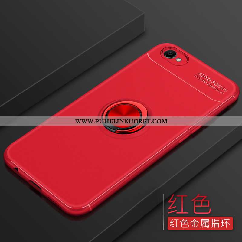 Kuoret, Kotelo Oppo A3 Suojaus Pesty Suede Net Red Murtumaton Punainen