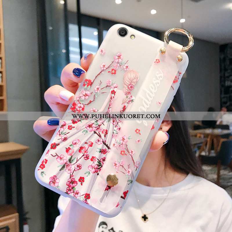 Kuoret, Kotelo Oppo A3 Pesty Suede Persoonallisuus Kuori All Inclusive Silikoni Pinkki