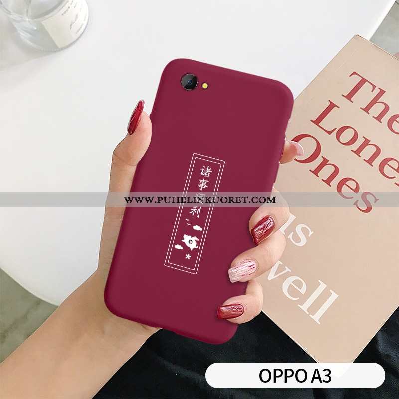 Kotelo, Kuori Oppo A3 Suuntaus Ultra Luova Tila Punainen