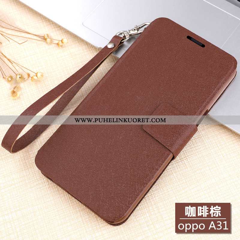 Kuori, Kuoret Oppo A31 Pesty Suede Suuntaus Kuori Nahkakuori Murtumaton Ruskea