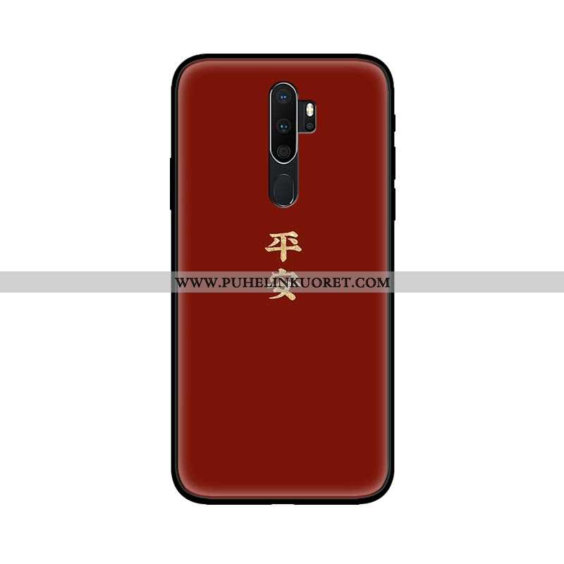 Kuori, Kuoret Oppo A5 2020 Lasi Pesty Suede Rakastunut Kuori Keltainen Keltaiset