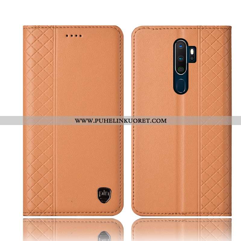 Kuori, Kuoret Oppo A5 2020 Nahkakuori Suojaus All Inclusive Keltainen Keltaiset