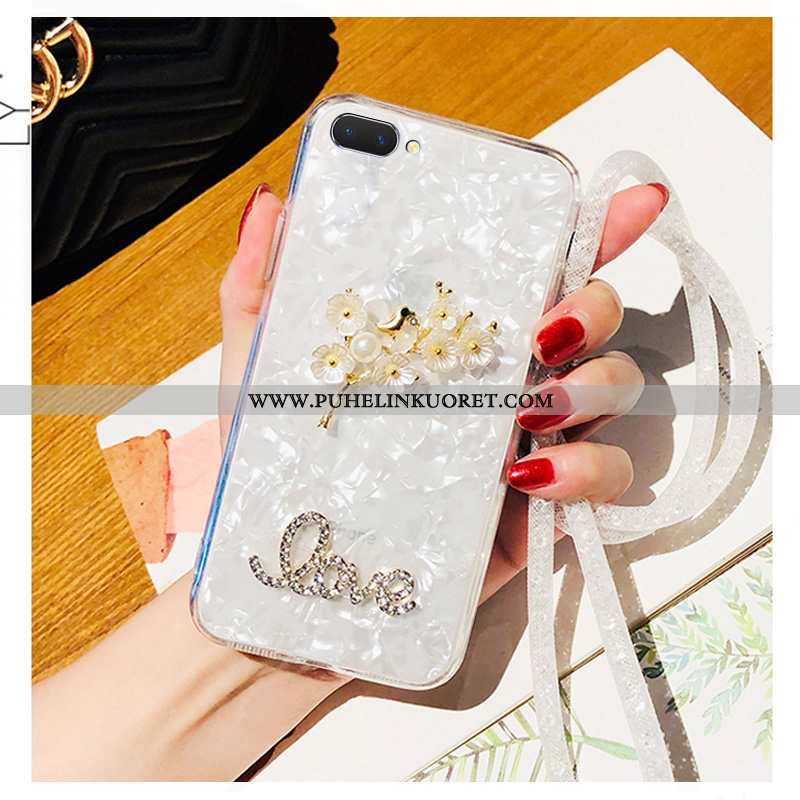 Kuori, Kuoret Oppo A5 Suuntaus Suojaus Rhinestone Inlay Puhelimen All Inclusive Valkoinen