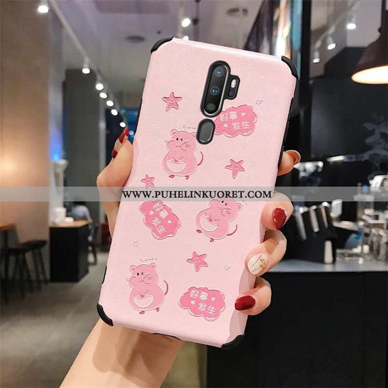 Kotelo, Kuori Oppo A9 2020 Suojaus Persoonallisuus Kukkakuvio Mulberry Silkki Kotelo Valkoinen