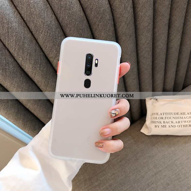 Kuori, Kuoret Oppo A9 2020 Suojaus Pesty Suede Kotelo Murtumaton Näytönsuojus Punainen