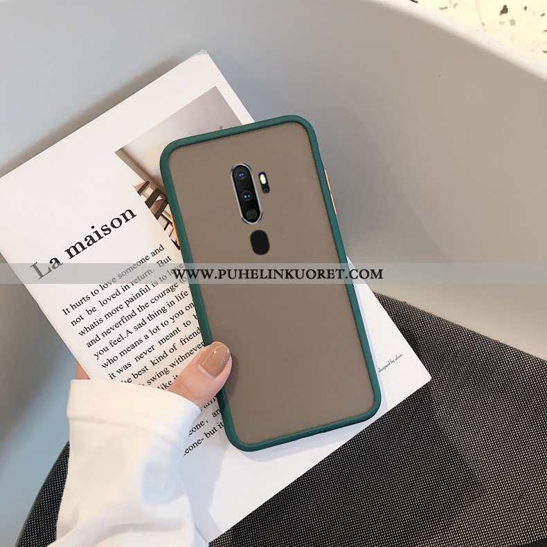 Kuori, Kuoret Oppo A9 2020 Suojaus Pesty Suede Kotelo Murtumaton Näytönsuojus Punainen