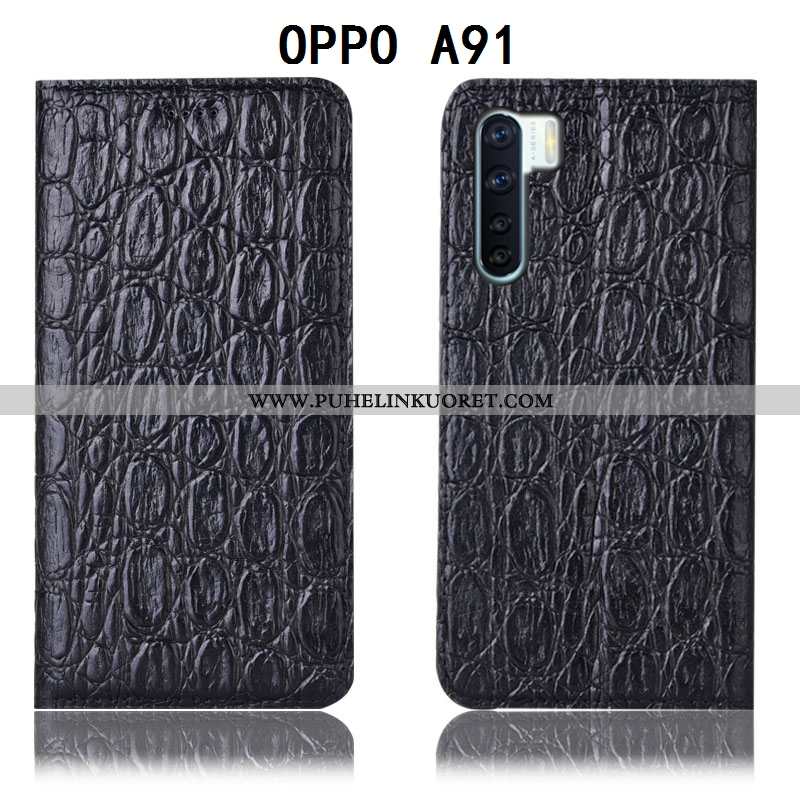 Kotelo, Kuori Oppo A91 Kukkakuvio Suojaus Kuoret Nahkakuori All Inclusive Ruskea