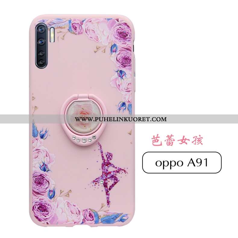 Kuoret, Kotelo Oppo A91 Silikoni Suojaus Uusi Kuori Murtumaton Pinkki