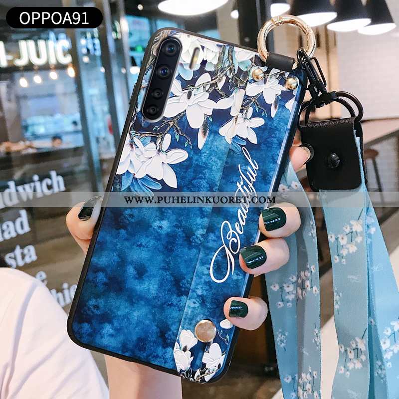 Kuori, Kuoret Oppo A91 Persoonallisuus Luova Silikoni Kuori Rakastunut Sininen