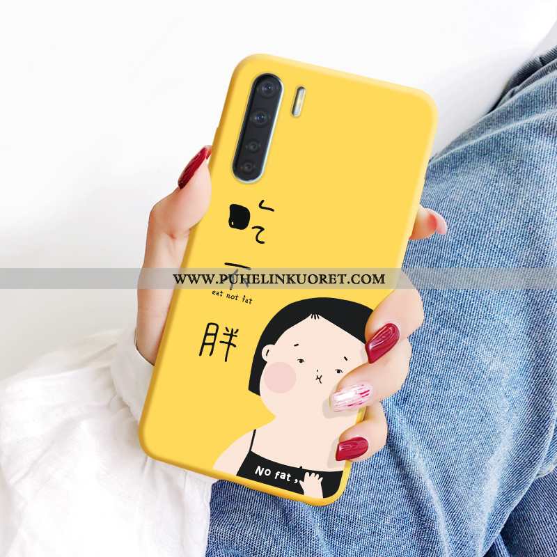 Kotelo, Kuori Oppo A91 Pesty Suede Persoonallisuus Malli Puhelimen Suojaus Keltaiset