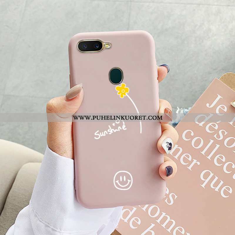 Kotelo, Kuori Oppo Ax7 Suojaus Pesty Suede All Inclusive Kotelo Sininen