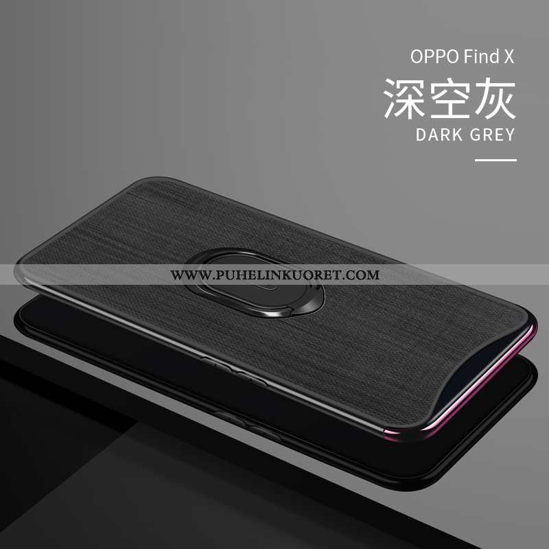 Kotelo, Kuori Oppo Find X Suojaus Nahka Liiketoiminta All Inclusive Ultra Tummansiniset