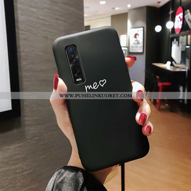 Kuoret, Kotelo Oppo Find X2 Pro Pesty Suede Persoonallisuus Kuori All Inclusive Suojaus Mustat