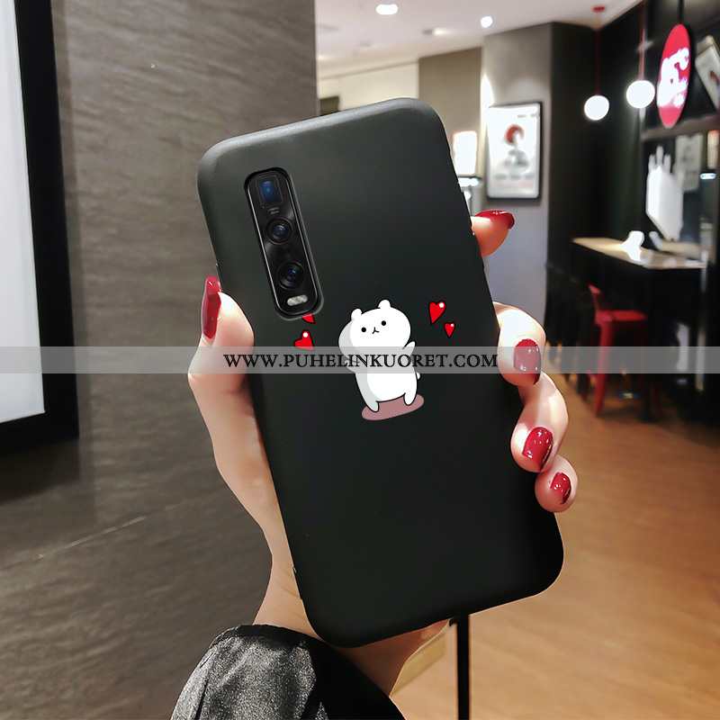 Kuoret, Kotelo Oppo Find X2 Pro Pesty Suede Persoonallisuus Kuori All Inclusive Suojaus Mustat