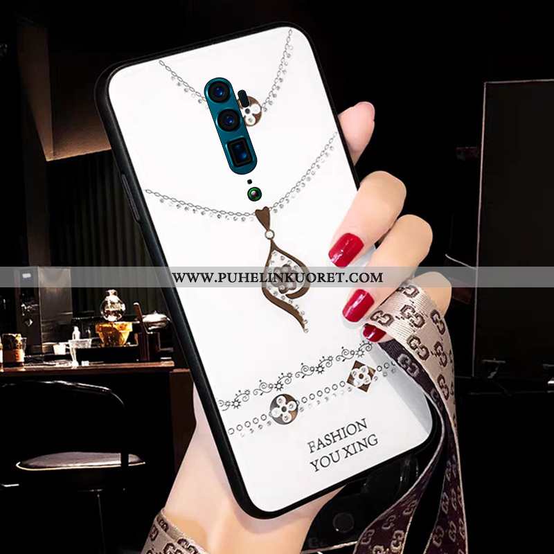 Kuori, Kuoret Oppo Reno 10x Zoom Suojaus Rhinestone Inlay Kotelo Kuori Puhelimen Pinkki