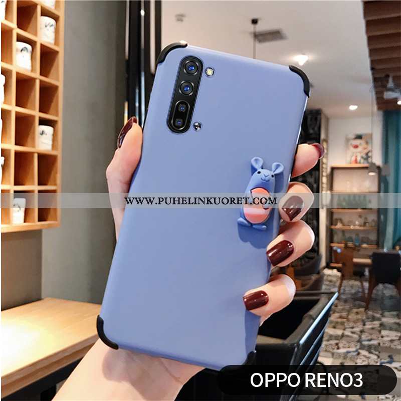 Kotelo, Kuori Oppo Reno 3 Suojaus Persoonallisuus Kotelo Rakastunut Ulotteinen Sininen