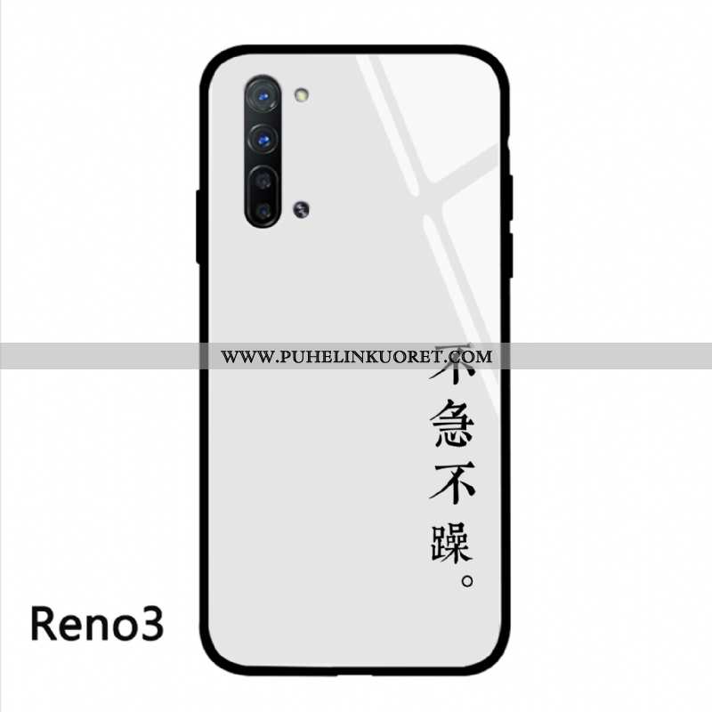 Kuoret, Kotelo Oppo Reno 3 Persoonallisuus Luova Musta Net Red Kuori Mustat