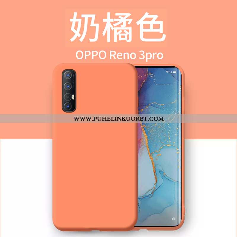 Kuori, Kuoret Oppo Reno 3 Pro Silikoni Luova Ultra Kotelo Net Red Oranssi