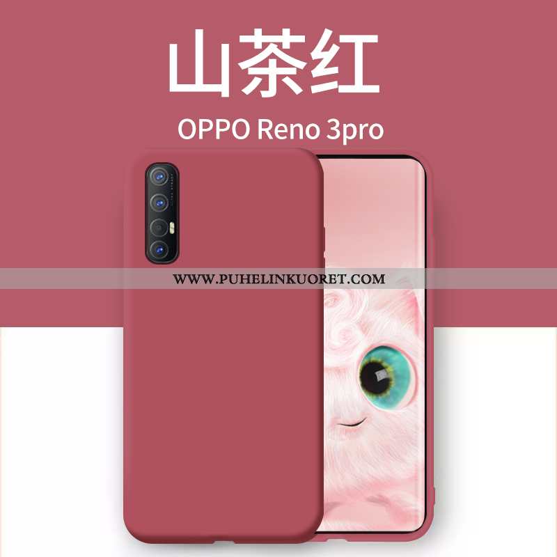 Kuori, Kuoret Oppo Reno 3 Pro Silikoni Luova Ultra Kotelo Net Red Oranssi