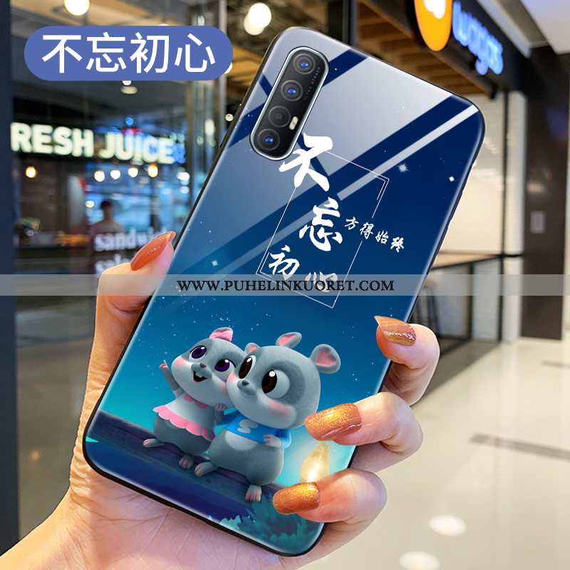 Kuori, Kuoret Oppo Reno 3 Pro Lasi Suojaus Puhelimen Sininen Kotelo