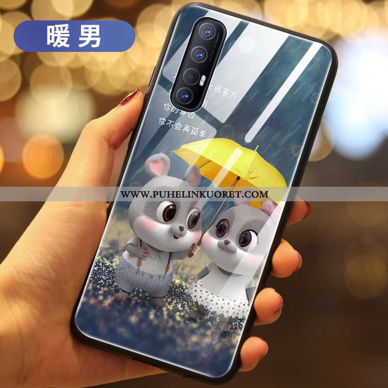 Kuori, Kuoret Oppo Reno 3 Pro Lasi Suojaus Puhelimen Sininen Kotelo