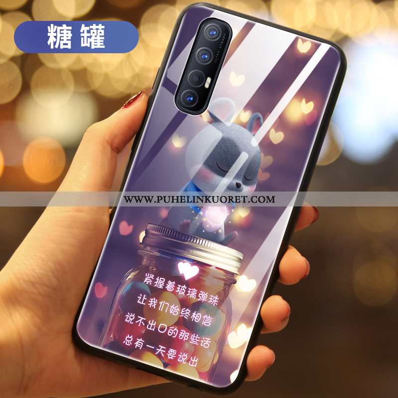 Kuori, Kuoret Oppo Reno 3 Pro Lasi Suojaus Puhelimen Sininen Kotelo