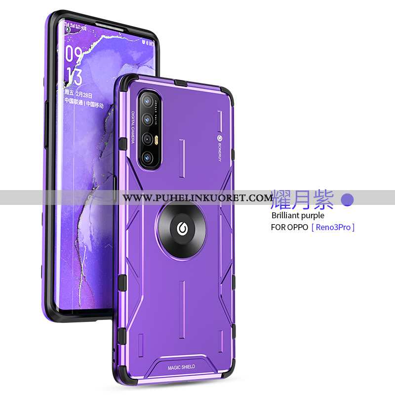 Kotelo, Kuori Oppo Reno 3 Pro Luova Suuntaus Ultra Net Red Violetti