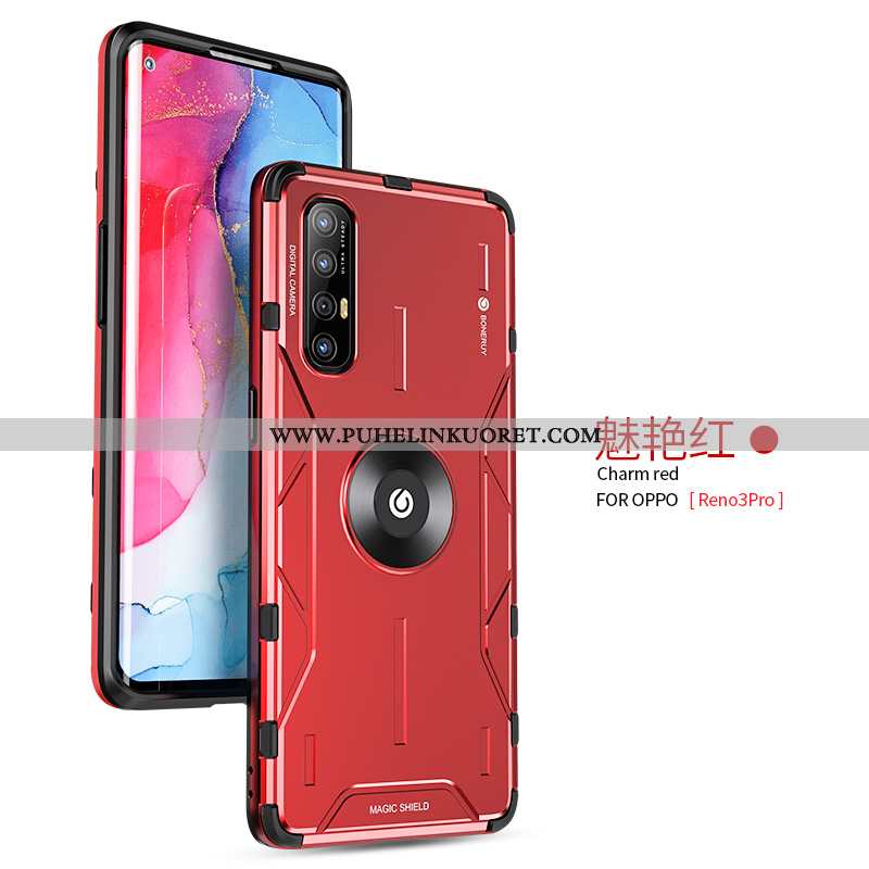 Kotelo, Kuori Oppo Reno 3 Pro Luova Suuntaus Ultra Net Red Violetti