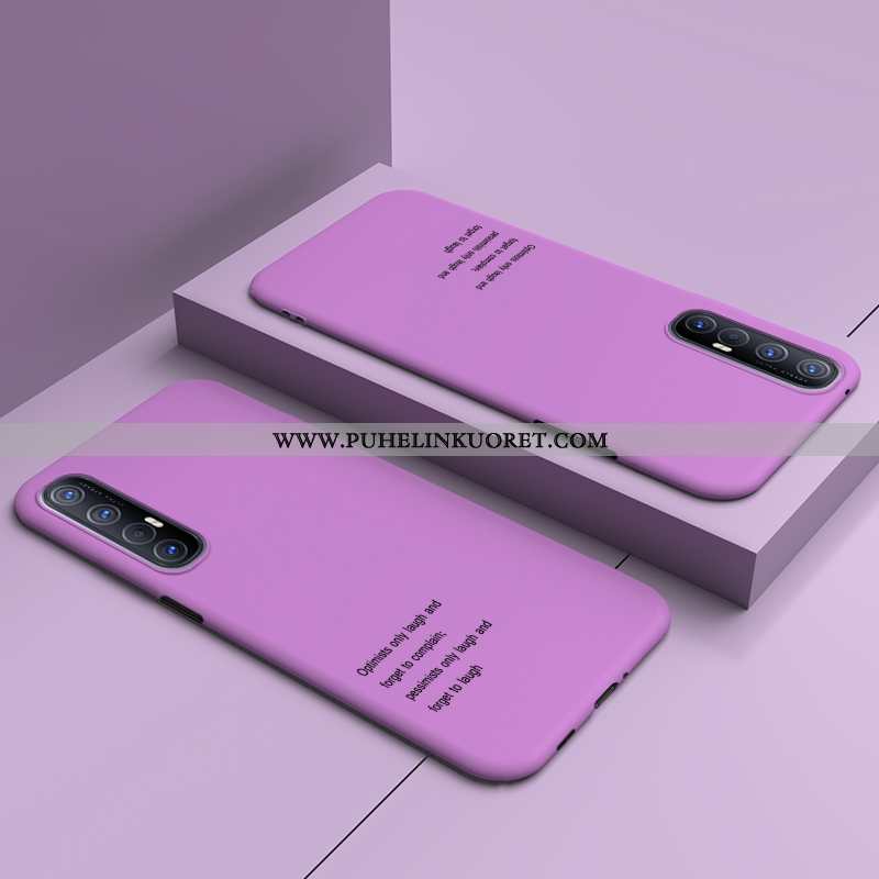 Kuoret, Kotelo Oppo Reno 3 Pro Pesty Suede Persoonallisuus Alkuperäinen Valo Puhelimen Violetti