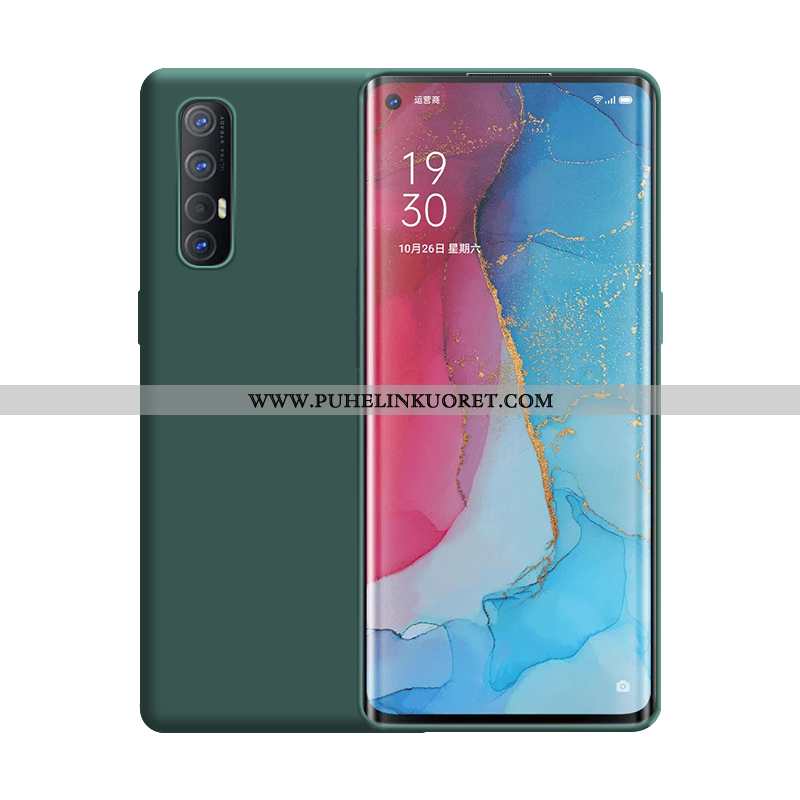 Kuoret, Kotelo Oppo Reno 3 Pro Silikoni Ultra Kuori Vihreä