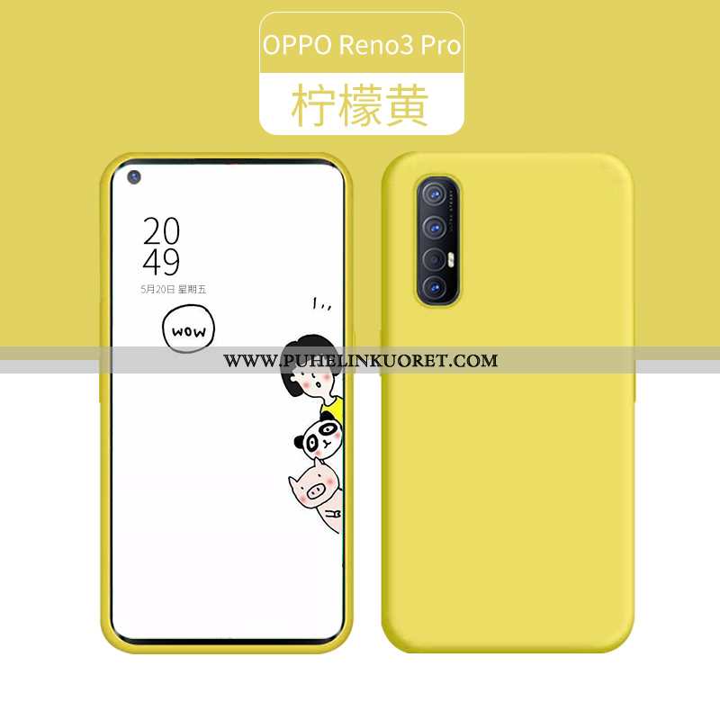 Kuoret, Kotelo Oppo Reno 3 Pro Silikoni Ultra Kuori Vihreä