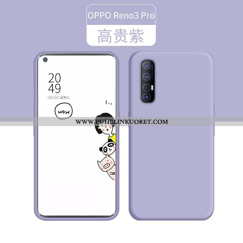 Kuoret, Kotelo Oppo Reno 3 Pro Silikoni Ultra Kuori Vihreä