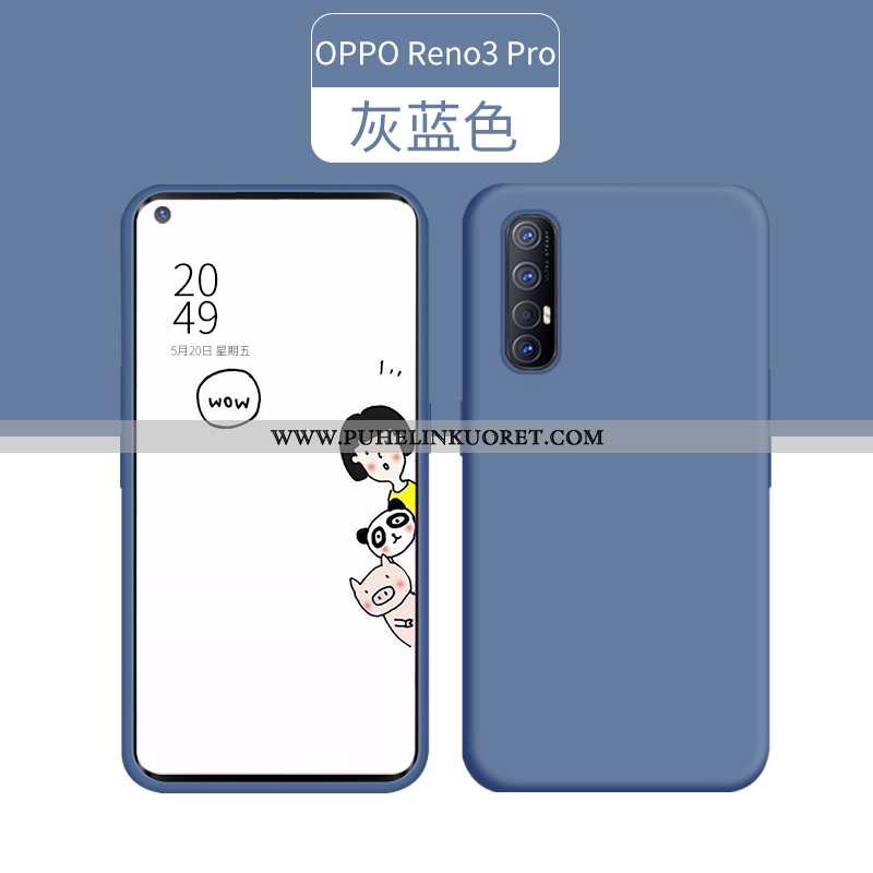 Kuoret, Kotelo Oppo Reno 3 Pro Silikoni Ultra Kuori Vihreä