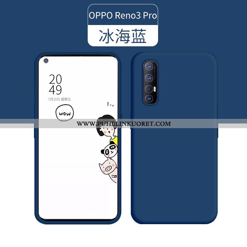 Kuoret, Kotelo Oppo Reno 3 Pro Silikoni Ultra Kuori Vihreä