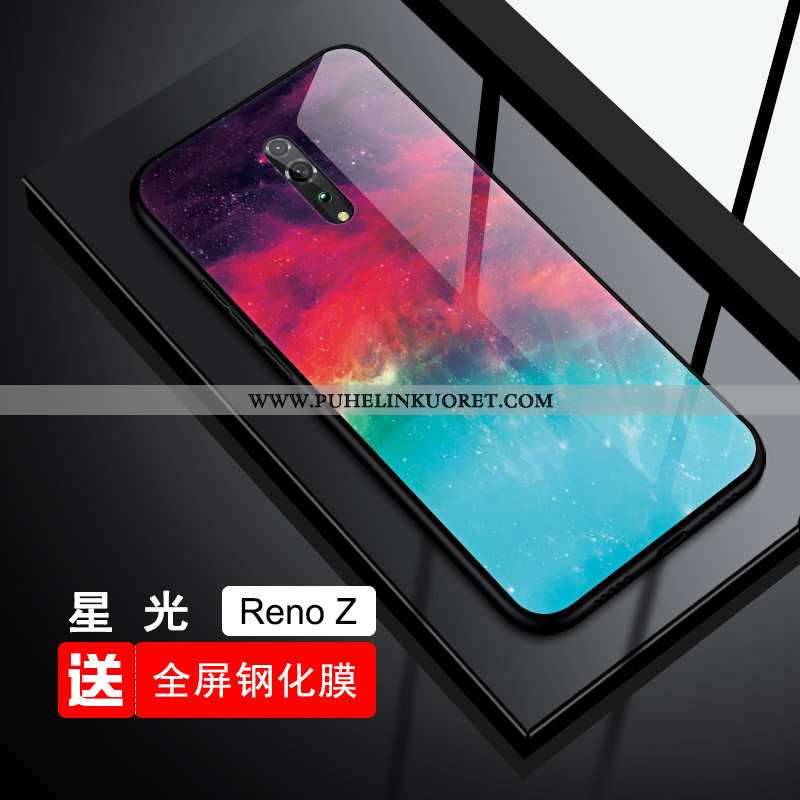 Kotelo, Kuori Oppo Reno Z Lasi Suuntaus Kotelo All Inclusive Net Red Sininen