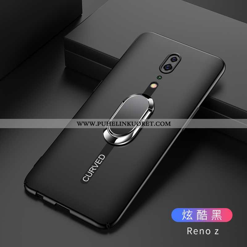 Kuori, Kuoret Oppo Reno Z Suojaus Pesty Suede Kuori Musta Kova Mustat