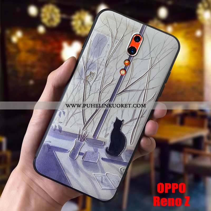 Kuori, Kuoret Oppo Reno Z Pehmeä Neste Valo Kotelo Puhelimen Silikoni Beige