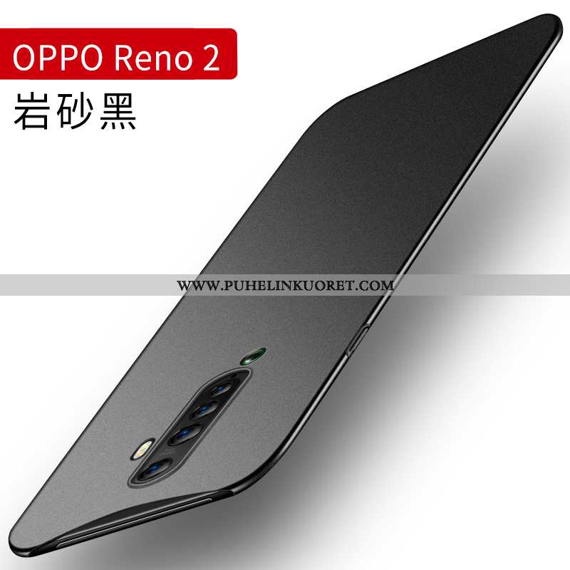 Kuori, Kuoret Oppo Reno2 Suojaus Pesty Suede Kova Silikoni Kotelo Harmaa