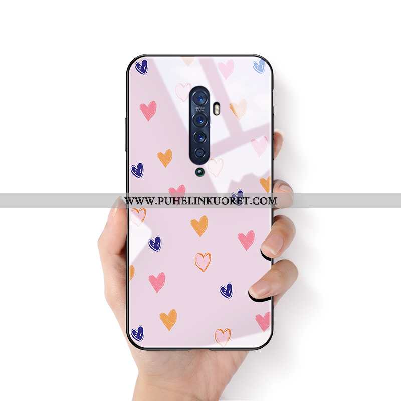 Kotelo, Kuori Oppo Reno2 Ultra Pehmeä Neste Valo Jauhe All Inclusive Pinkki