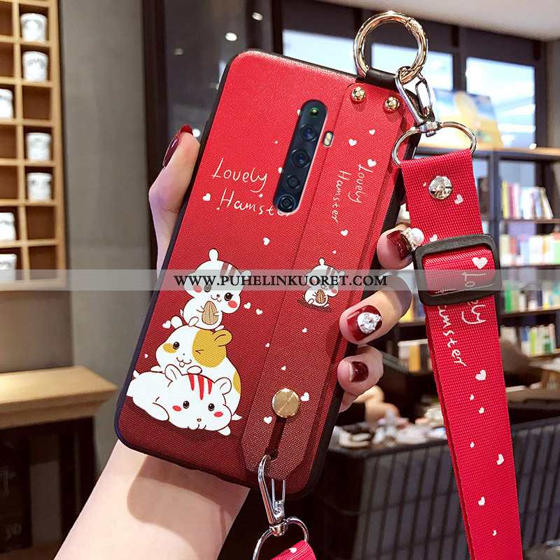 Kotelo, Kuori Oppo Reno2 Z Ihana Suuntaus Pesty Suede Puhelimen Net Red Pinkki