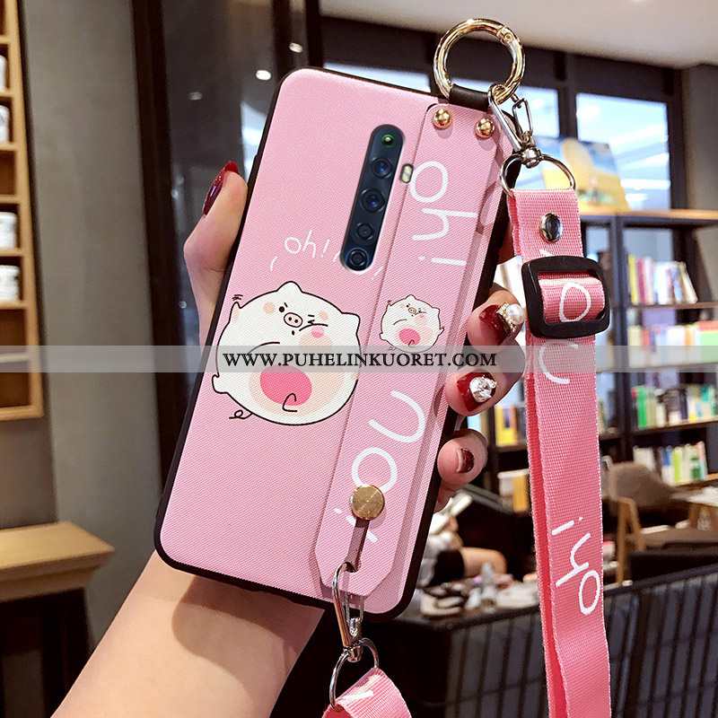 Kotelo, Kuori Oppo Reno2 Z Ihana Suuntaus Pesty Suede Puhelimen Net Red Pinkki