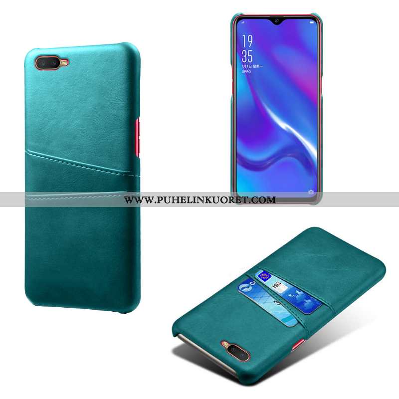 Kuori, Kuoret Oppo Rx17 Neo Nahkakuori Nahka Kotelo Harmaa Kuori