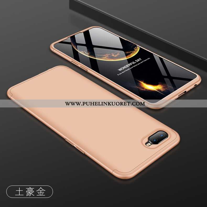 Kuoret, Kotelo Oppo Rx17 Neo Suojaus Pesty Suede Suuntaus Puhelimen Karkaisu Pinkki