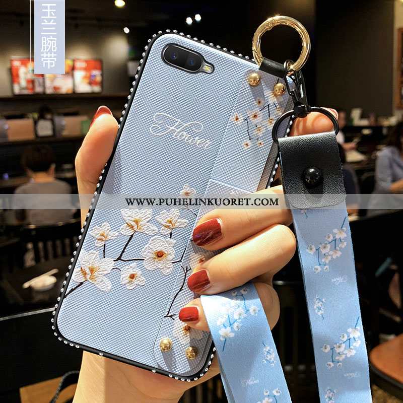 Kuori, Kuoret Oppo Rx17 Neo Suojaus Rhinestone Inlay Kotelo Punainen Murtumaton Pinkki